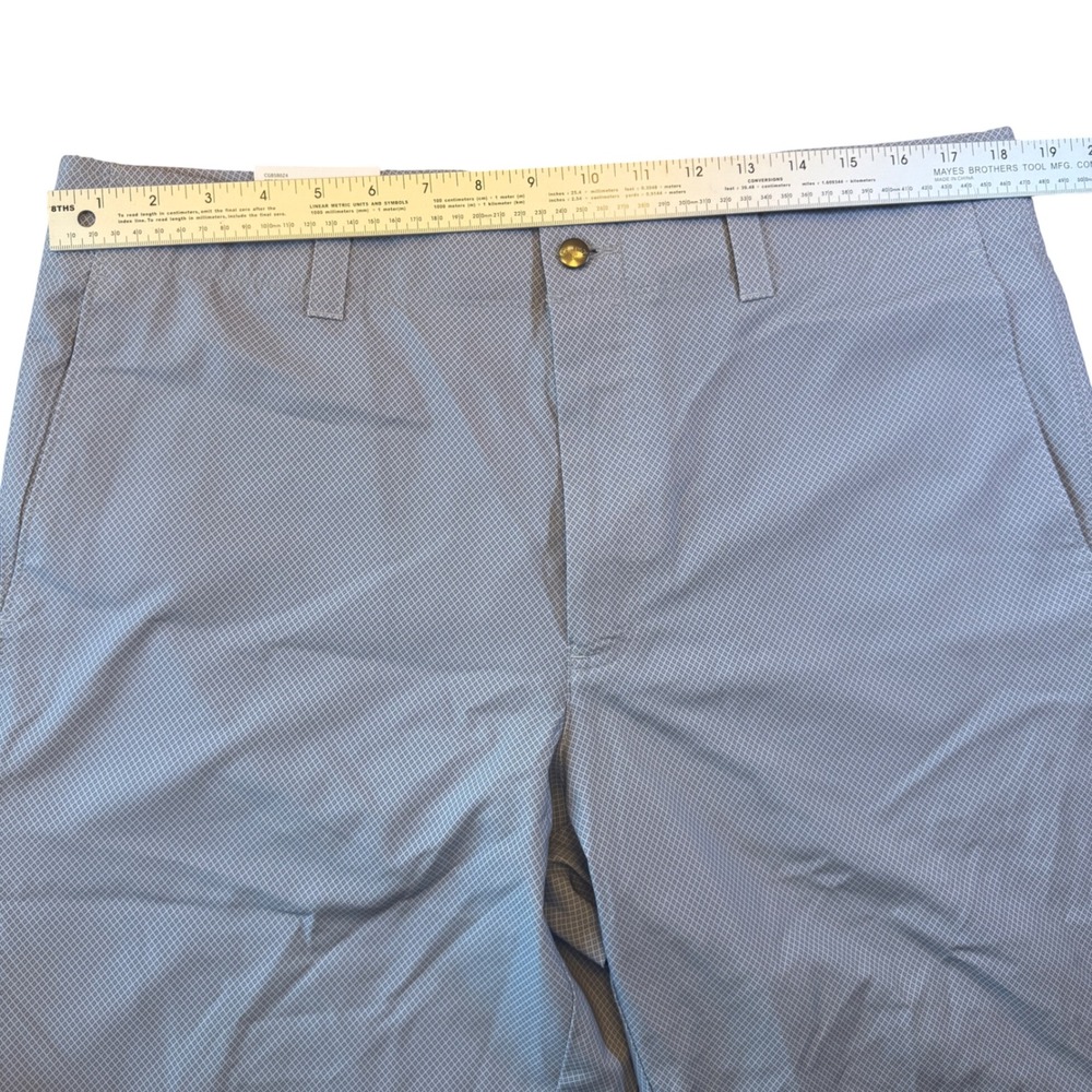 Callaway Mens Active Waistband Golf Shorts Blue Geometric 36W Opti-Dri Stretch - Picture 2 of 6